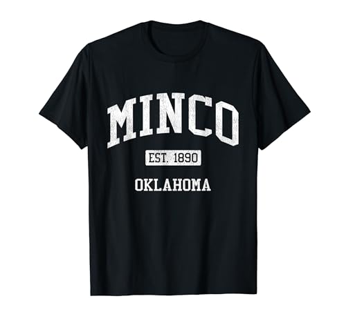 Minco Oklahoma OK JS04 Vintage Athletic Sports T-Shirt