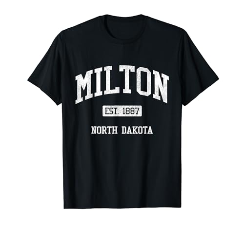 Milton North Dakota ND JS04 Vintage Athletic Sports T-Shirt