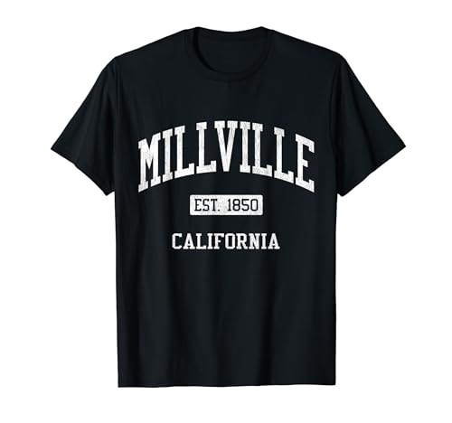 Millville California CA JS04 Vintage Athletic Sports T-Shirt