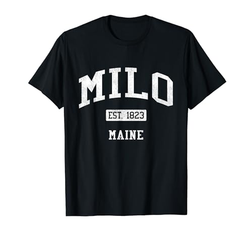 Milo Maine ME JS04 Vintage Athletic Sports T-Shirt