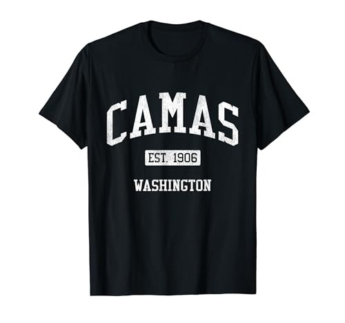 Camas Washington WA JS04 Vintage Athletic Sports T-Shirt