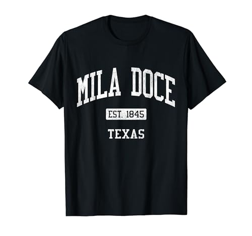 Mila Doce Texas TX JS04 Vintage Athletic Sports T-Shirt