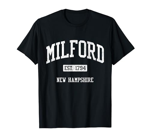 Milford New Hampshire NH JS04 Vintage Athletic Sports T-Shirt