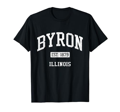 Byron Illinois IL JS04 Vintage Athletic Sports T-Shirt