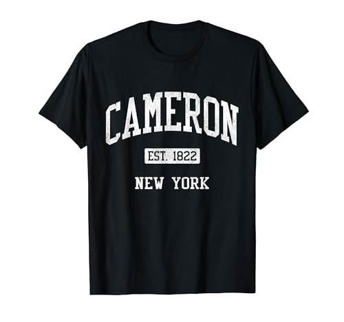 Cameron New York NY JS04 Vintage Athletic Sports T-Shirt