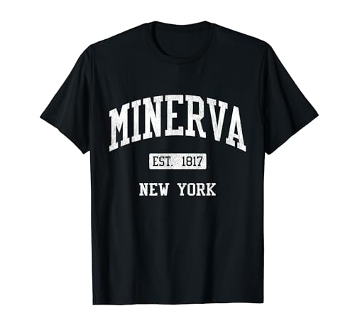 Minerva New York NY JS04 Vintage Athletic Sports T-Shirt