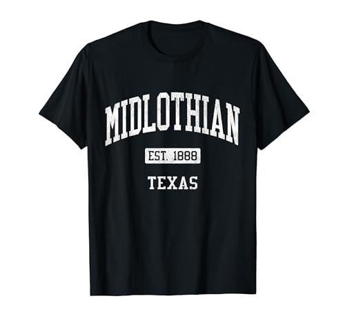 Midlothian Texas TX JS04 Vintage Athletic Sports T-Shirt