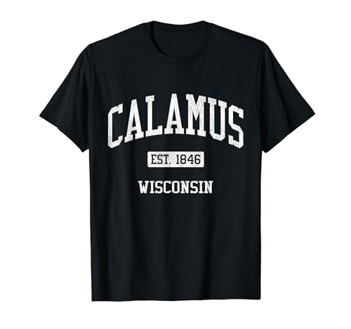 Calamus Wisconsin WI JS04 Vintage Athletic Sports T-Shirt