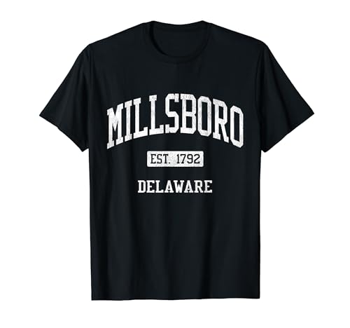 Millsboro Delaware DE JS04 Vintage Athletic Sports T-Shirt