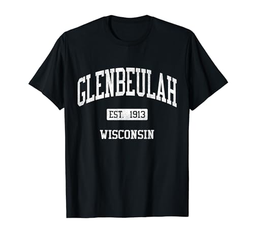 Glenbeulah Wisconsin WI JS04 Vintage Athletic Sports T-Shirt