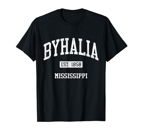 Byhalia Mississippi MS JS04 Vintage Athletic Sports T-Shirt