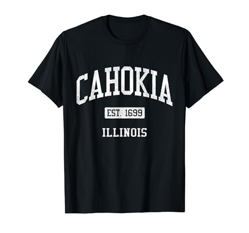 Cahokia Illinois IL JS04 Vintage Athletic Sports T-Shirt