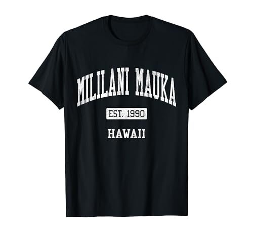 Mililani Mauka Hawaii HI JS04 Vintage Athletic Sports T-Shirt