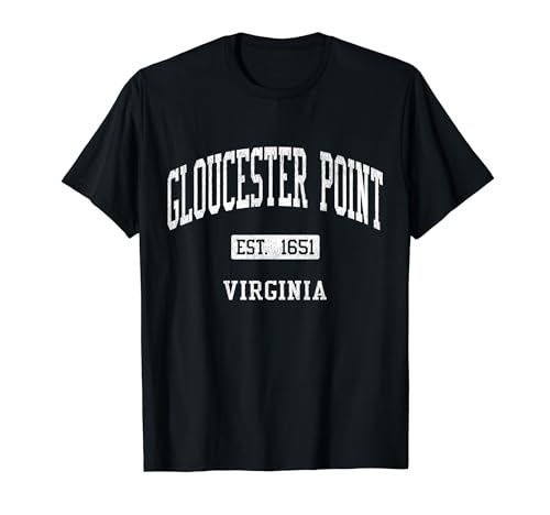 Gloucester Point Virginia VA JS04 Vintage Athletic Sports T-Shirt