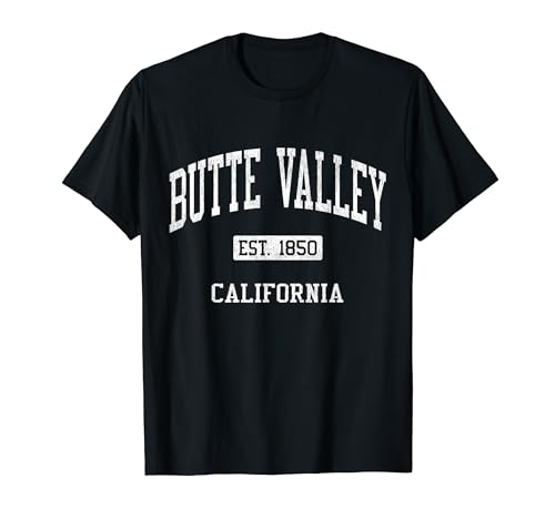 Butte Valley California CA JS04 Vintage Athletic Sports T-Shirt