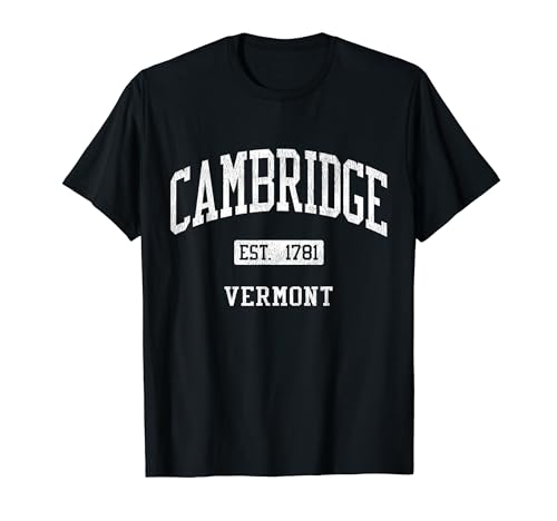 Cambridge Vermont VT JS04 Vintage Athletic Sports T-Shirt