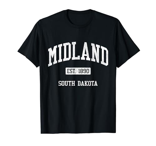 Midland South Dakota SD JS04 Vintage Athletic Sports T-Shirt