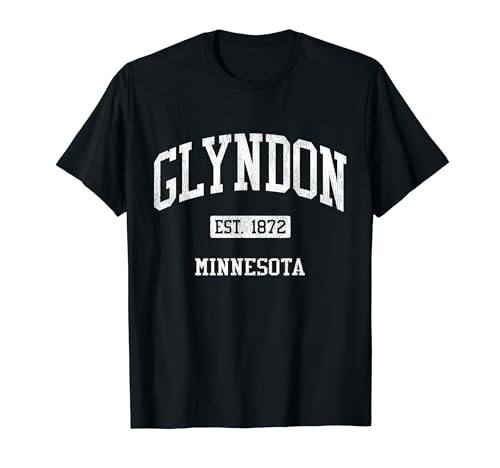 Glyndon Minnesota MN JS04 Vintage Athletic Sports T-Shirt