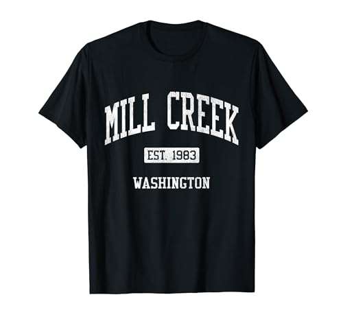 Mill Creek Washington WA JS04 Vintage Athletic Sports T-Shirt