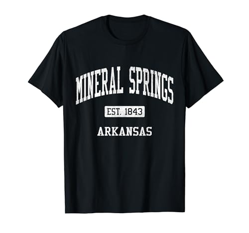 Mineral Springs Arkansas AR JS04 Vintage Athletic Sports T-Shirt