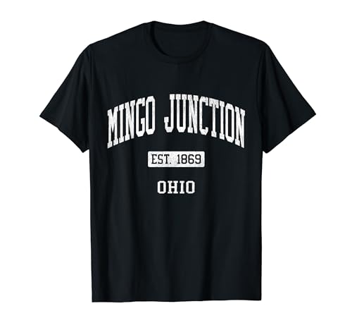 Mingo Junction Ohio OH JS04 Vintage Athletic Sports T-Shirt