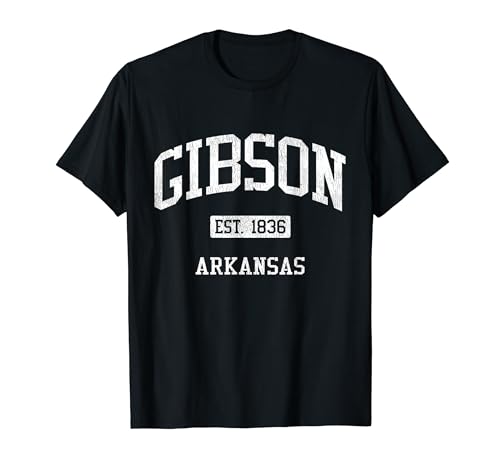 Gibson Arkansas AR JS04 Vintage Athletic Sports T-Shirt