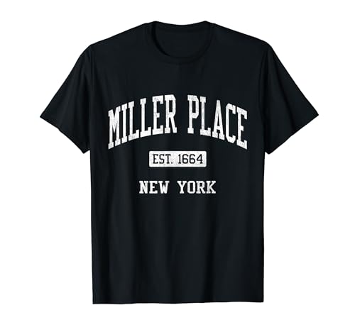 Miller Place New York NY JS04 Vintage Athletic Sports T-Shirt