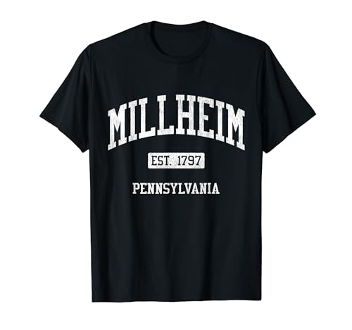 Millheim Pennsylvania PA JS04 Vintage Athletic Sports T-Shirt