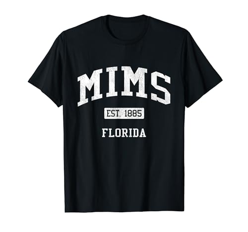 Mims Florida FL JS04 Vintage Athletic Sports T-Shirt