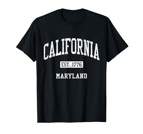 California Maryland MD JS04 Vintage Athletic Sports T-Shirt