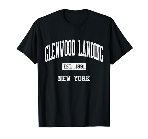 Glenwood Landing New York NY JS04 Vintage Athletic Sports T-Shirt