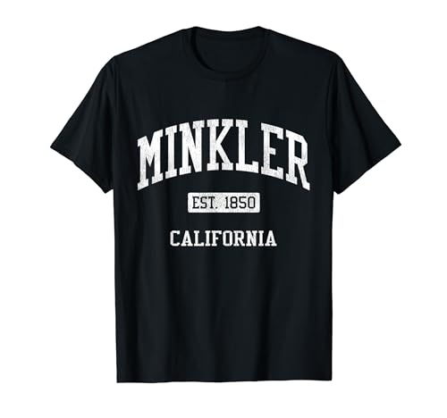 Minkler California CA JS04 Vintage Athletic Sports T-Shirt