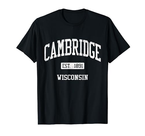 Cambridge Wisconsin WI JS04 Vintage Athletic Sports T-Shirt