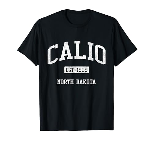 Calio North Dakota ND JS04 Vintage Athletic Sports T-Shirt