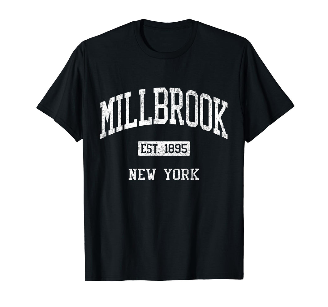 Millbrook New York NY JS04 Vintage Athletic Sports T-Shirt