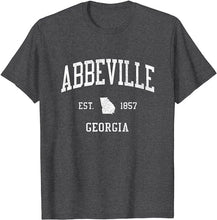 Abbeville Georgia GA T-Shirt Vintage Athletic Sports Design Tee