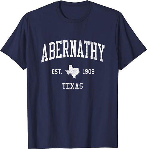 Abernathy Texas TX T-Shirt Vintage Athletic Sports Design Tee