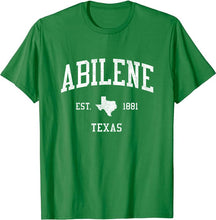 Abilene Texas TX T-Shirt Vintage Athletic Sports Design Tee