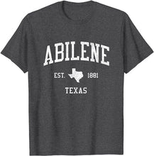 Abilene Texas TX T-Shirt Vintage Athletic Sports Design Tee