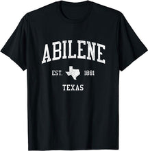 Abilene Texas TX T-Shirt Vintage Athletic Sports Design Tee