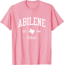 Abilene Texas TX T-Shirt Vintage Athletic Sports Design Tee