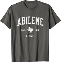 Abilene Texas TX T-Shirt Vintage Athletic Sports Design Tee