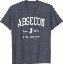 Absecon New Jersey NJ T-Shirt Vintage Athletic Sports Design Tee