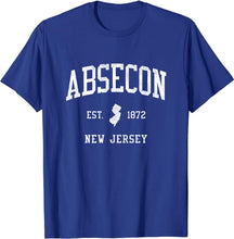 Absecon New Jersey NJ T-Shirt Vintage Athletic Sports Design Tee