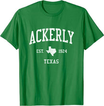 Ackerly Texas TX T-Shirt Vintage Athletic Sports Design Tee