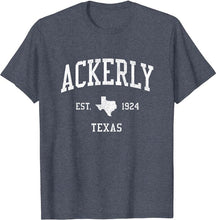 Ackerly Texas TX T-Shirt Vintage Athletic Sports Design Tee