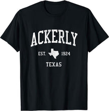 Ackerly Texas TX T-Shirt Vintage Athletic Sports Design Tee