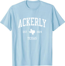 Ackerly Texas TX T-Shirt Vintage Athletic Sports Design Tee