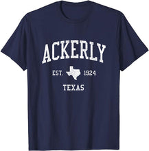 Ackerly Texas TX T-Shirt Vintage Athletic Sports Design Tee