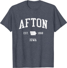 Afton Iowa IA T-Shirt Vintage Athletic Sports Design Tee